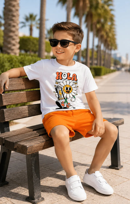 Hola Sunflower- Kids Co-ord Set