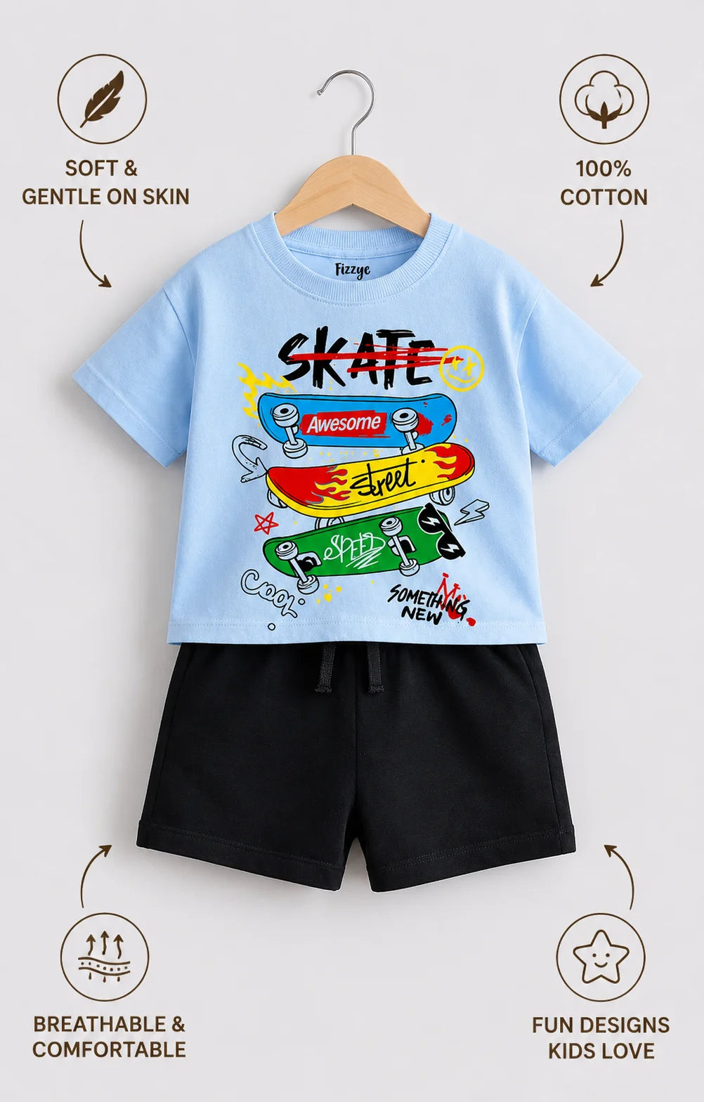 Awesome Skater| Kids Co-ord Set