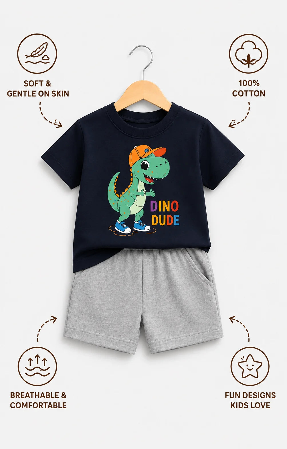 Dino Dude - Kids Co-ord Set