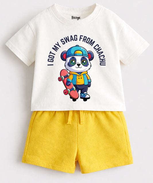 Cotton Co Ord Set Matching Outfit for Boys | Casual Wear