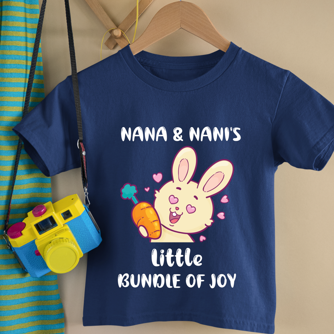 Custom Name Printed Cotton Tee | Personalised Kids Wear