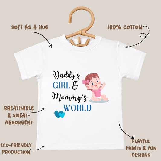 Cute Baby Girl Printed T Shirt | Soft Cotton Kids Tee