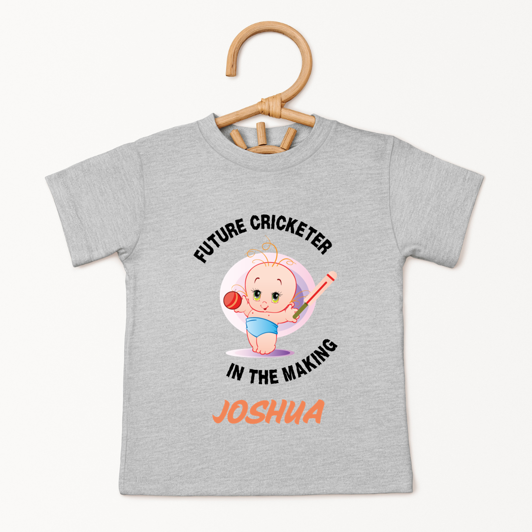 Future Cricketer In The Making - Custom Kids Tee