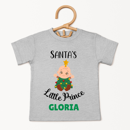 Santa's Little Prince - Custom Kids Tee