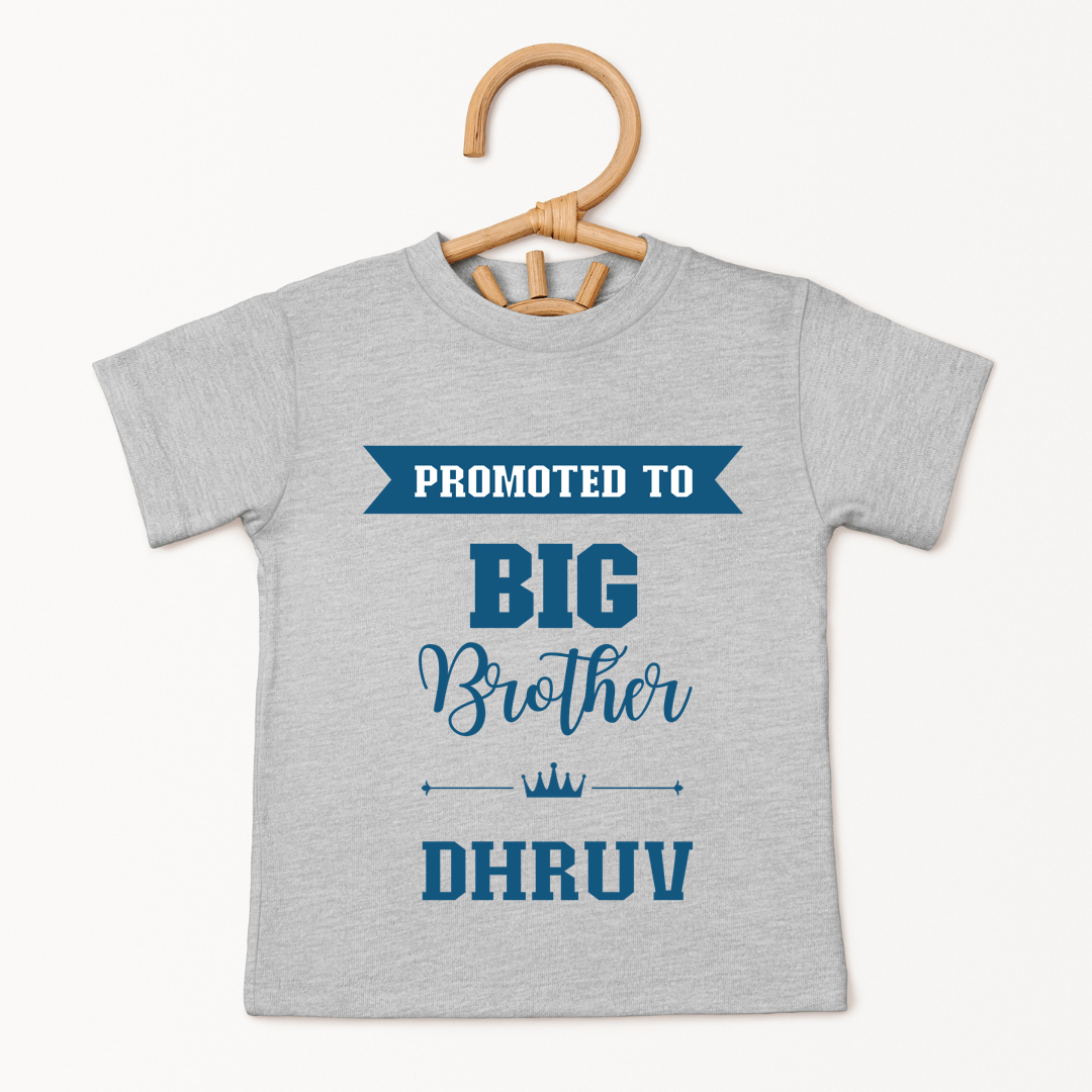 Promoted To Big Brother - Custom Kids Tee