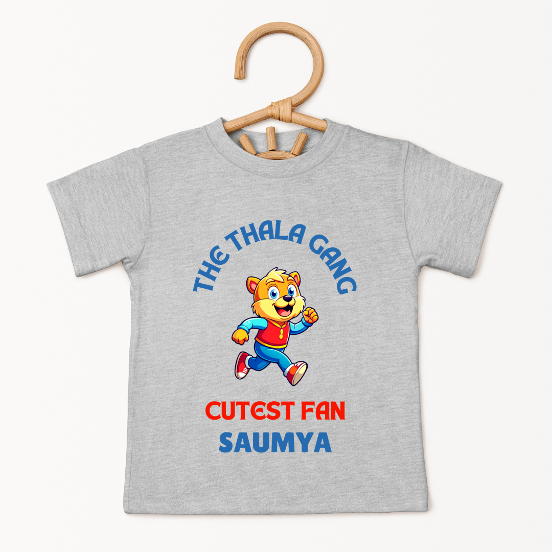 Cutest Thala Gang Fan - Custom Kids Tee