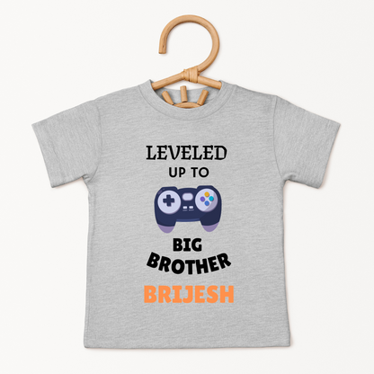 Levelled Upto Big Brother - Custom Kids Tee
