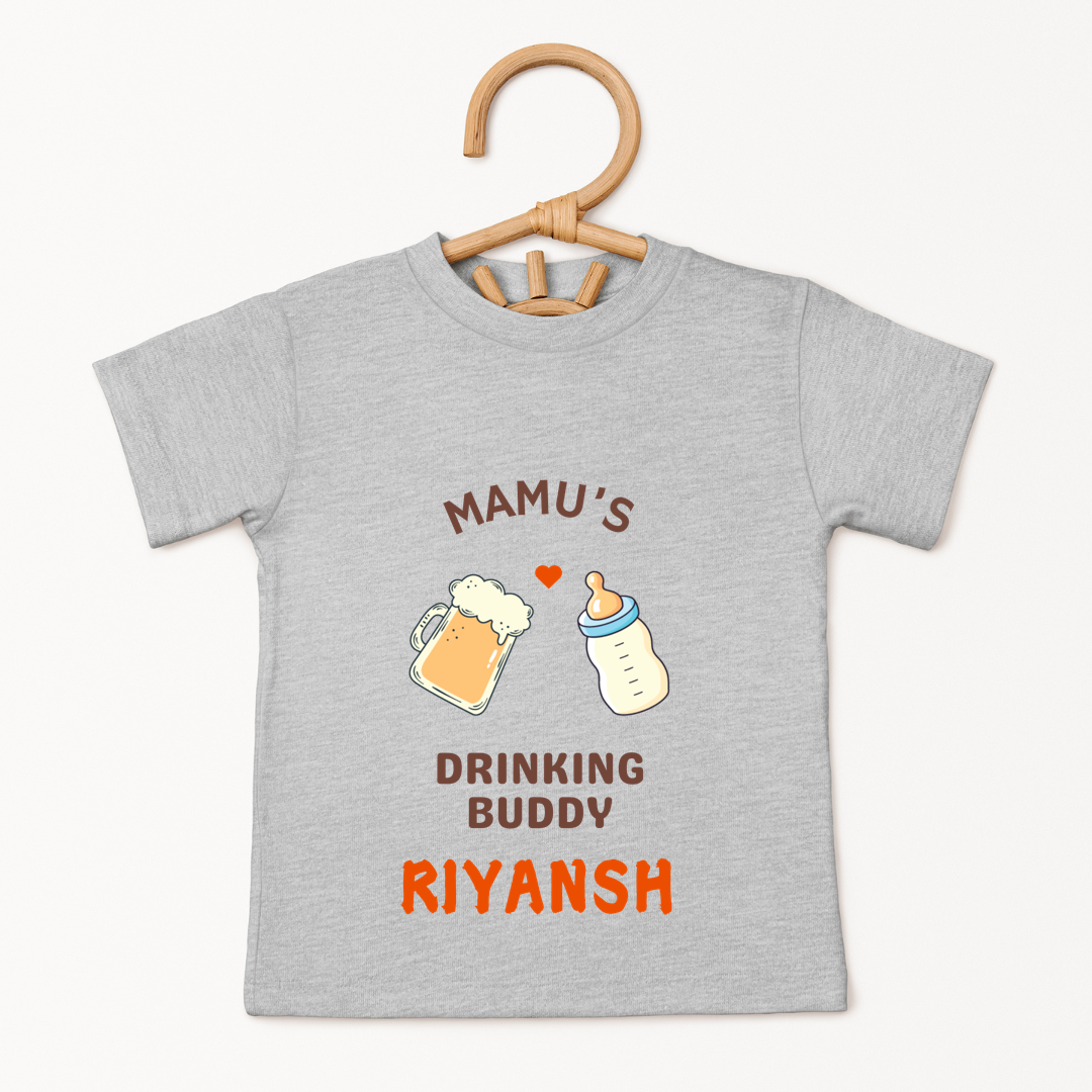 Mamu's Drinking Buddy - Custom Kids Tee
