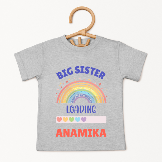 Big Sister Loading - Custom Kids Tee