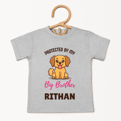 Protected By My Big Brother - Custom Kids Tee