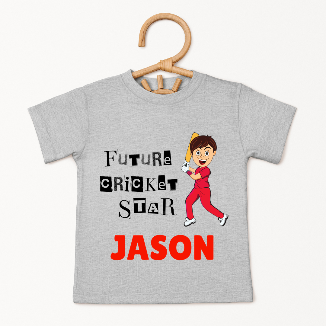 Future Cricket Star - Custom Kids Tee