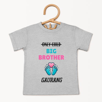 Only Child Big Brother - Custom Kids Tee