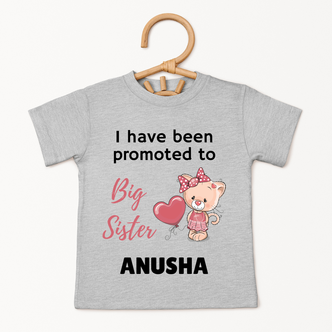 Promoted To Big SIster - Custom Kids Tee