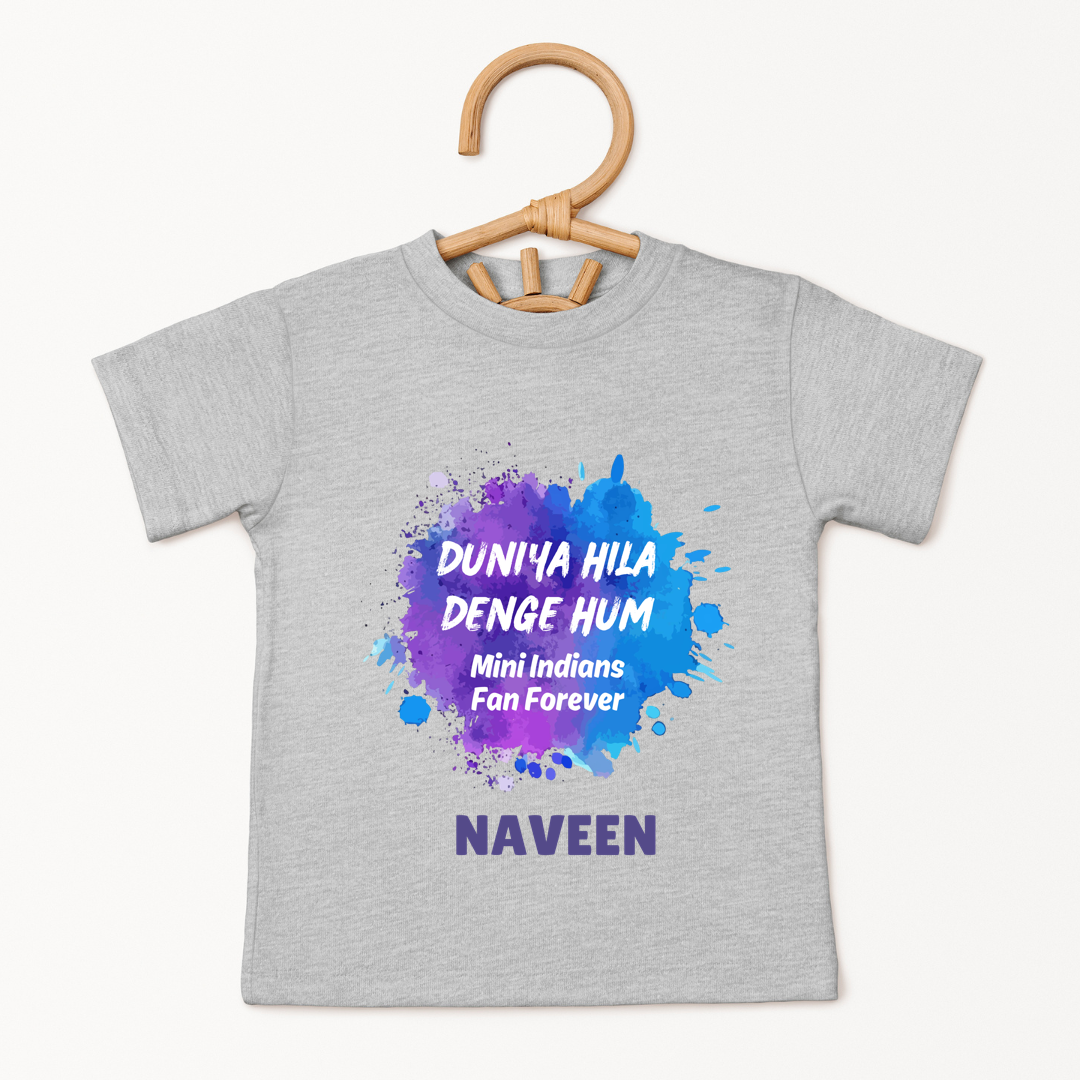 Mini Mumbai Indians Fan - Custom Kids Tshirt