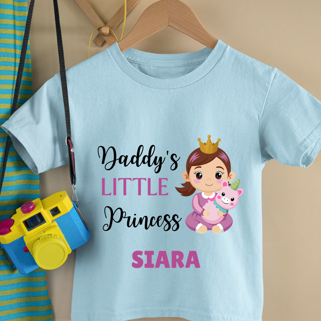 Daddy's Little Princess - Custom Kids Tee