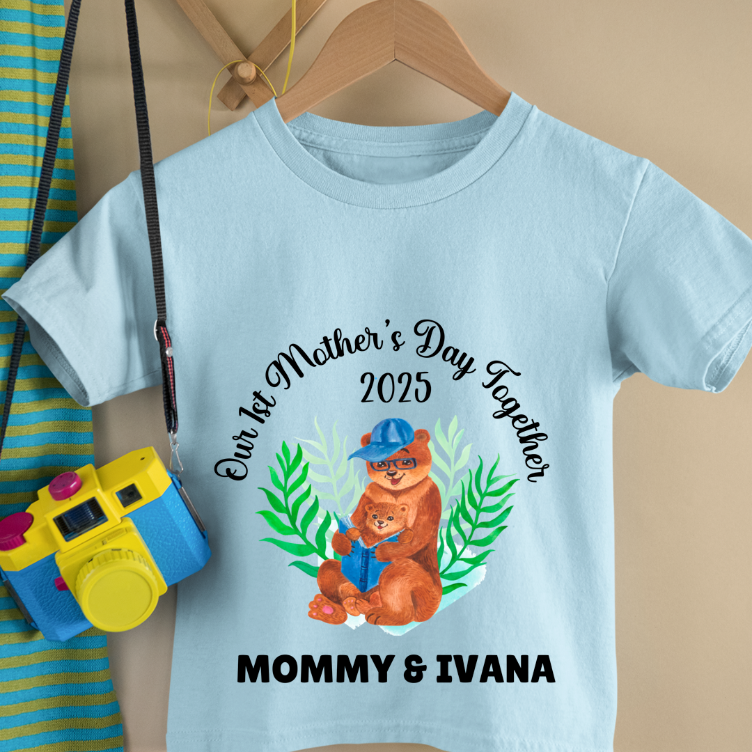 First Mother's Day Together - Personalised Kids Tshirt