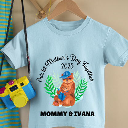 First Mother's Day Together - Personalised Kids Tshirt