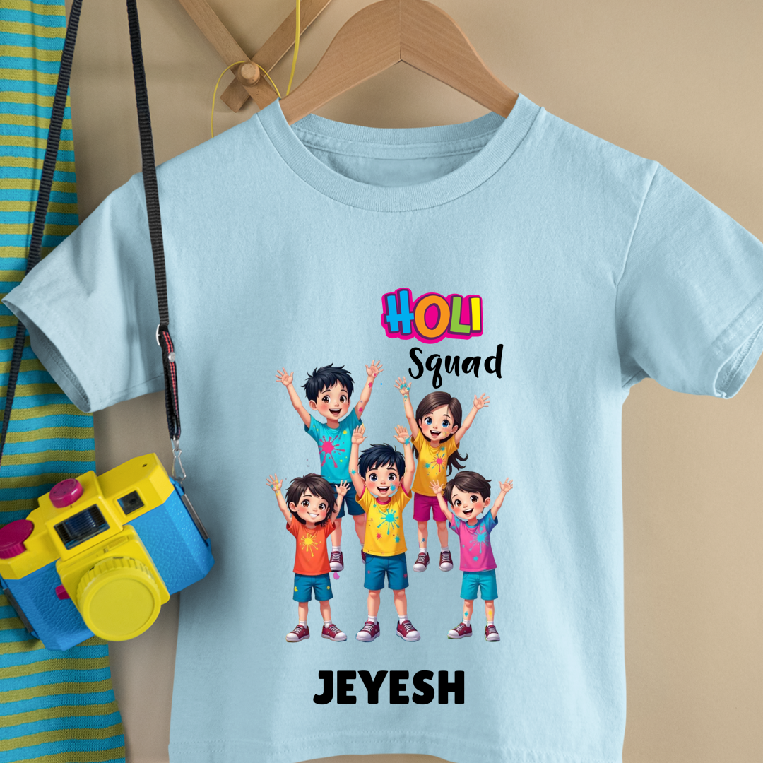 Holi Squad - Custom Kids Tshirt