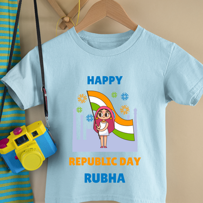 Happy Republic Day - Customisable Kids Tshirt
