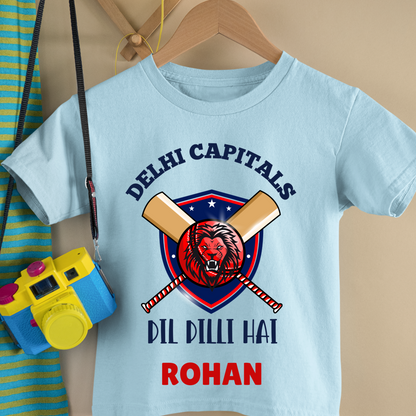 Delhi Capitals - Dil Dilli Hai - Custom Kids Tshirt