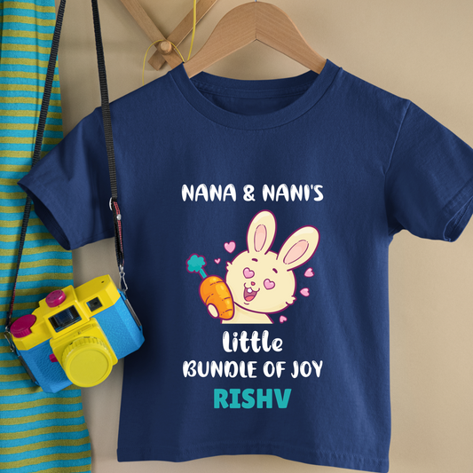 Nana Nani's Little Bundle Of Joy - Custom Kids Tee