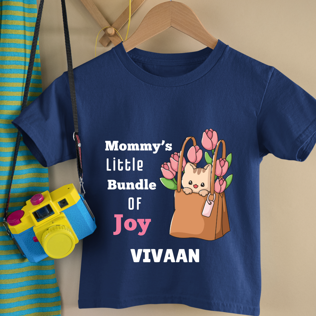 Mommy's Little Bundle Of Joy - Customisable Kids Tshirt