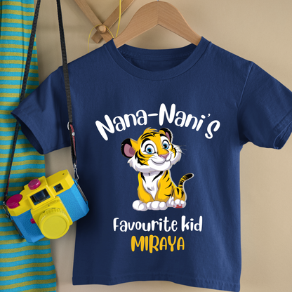 Nana - Nani's Favourite Kid - Custom Kids Tee