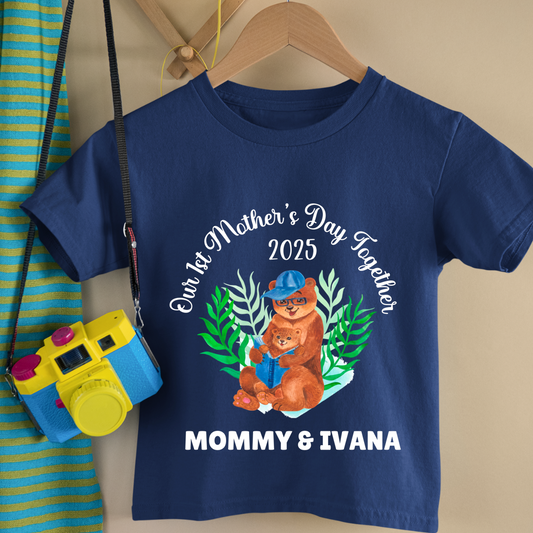 First Mother's Day Together - Personalised Kids Tshirt
