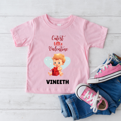 Cutest Little Valentine - Customisable Kids Tshirt