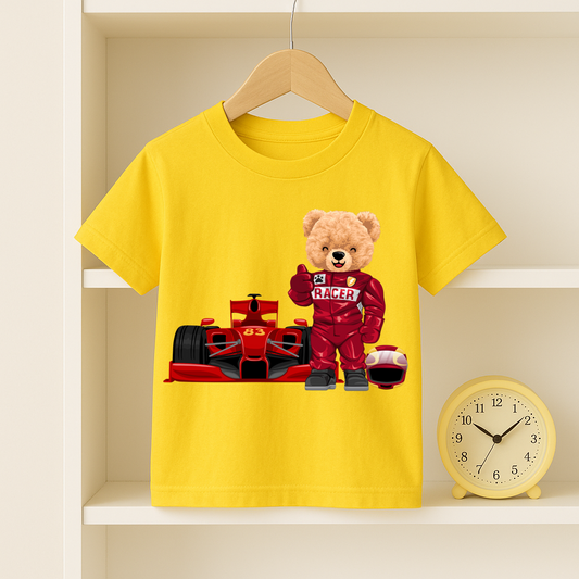 Cartoon Print Cotton T Shirt Casual Wear | Kids Outfit