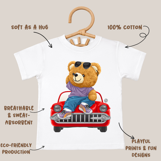 Graphic Cotton T Shirt Casual Wear for Boys | Printed Tee