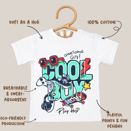 Cool Boy Graphic Kids T Shirt | T Shirt India