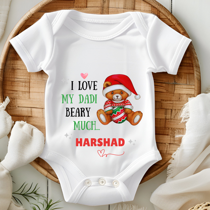 I Love My Dadi Beary Much - Custom Baby Romper