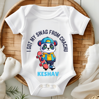 I Got My Swag From My Chachu - Custom Baby Romper