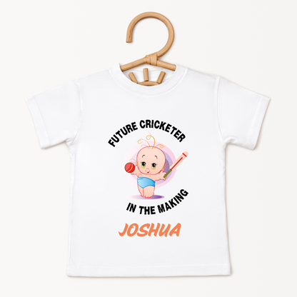 Future Cricketer In The Making - Custom Kids Tee