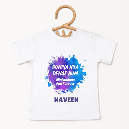 Mini Mumbai Indians Fan - Custom Kids Tshirt
