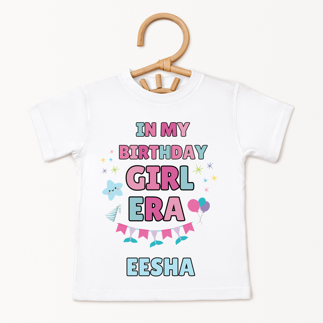 In My Bday Girl Era - Custom Kids Tee