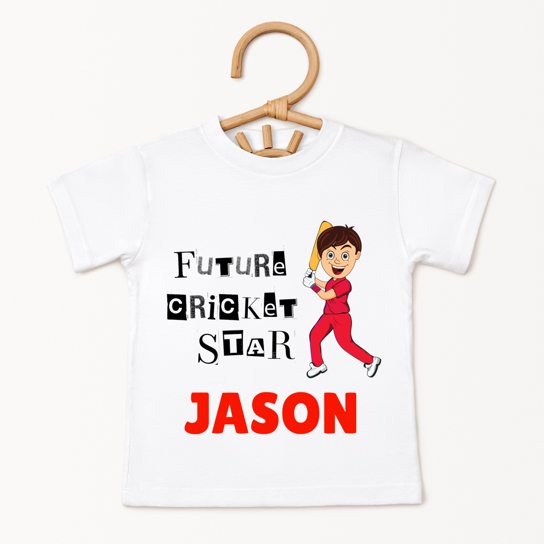 Future Cricket Star - Custom Kids Tee