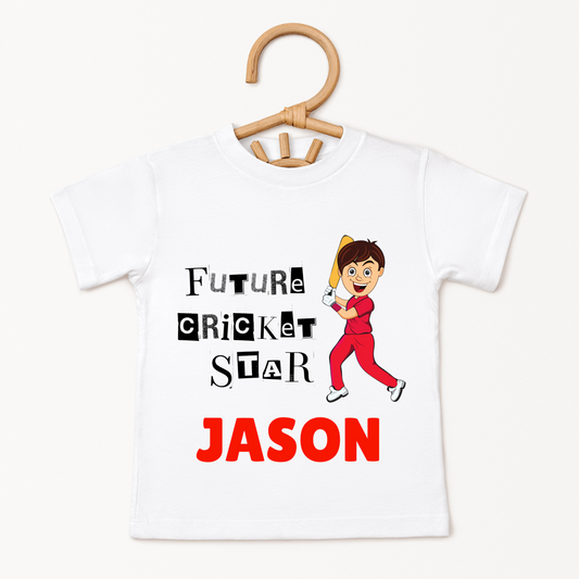 Future Cricket Star - Custom Kids Tee