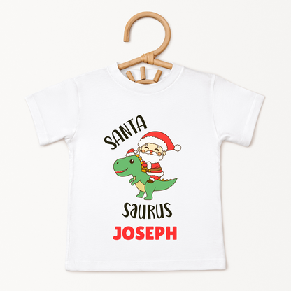 Santa Saurus - Custom Kids Tee