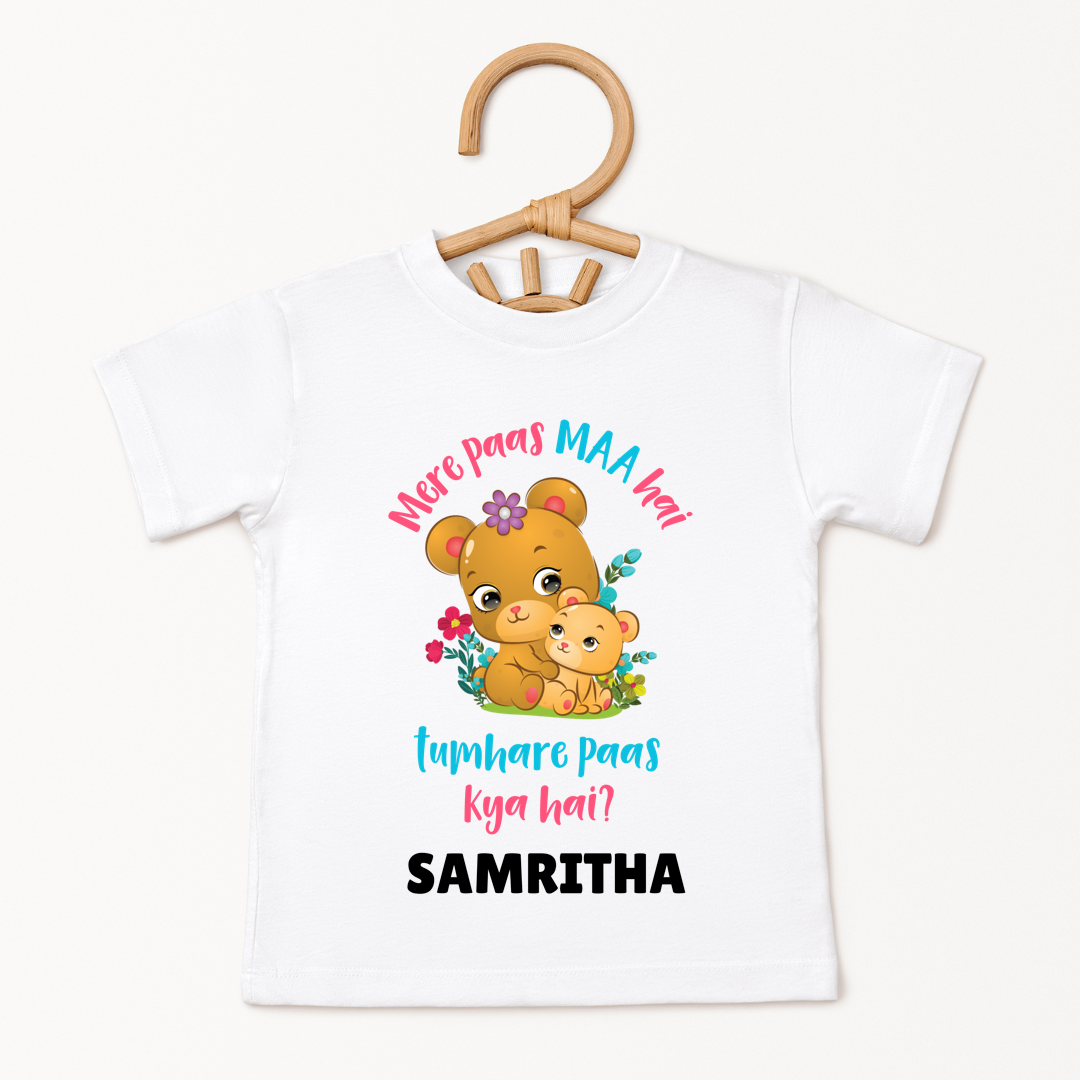 Mere Paas Maa Hai - Custom Kids Tee