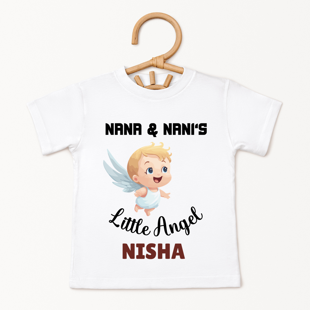 Nana Nani's Little Angel - Custom Kids Tee