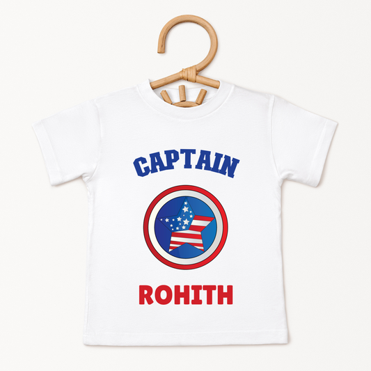 Captain America - Custom Kids Tee