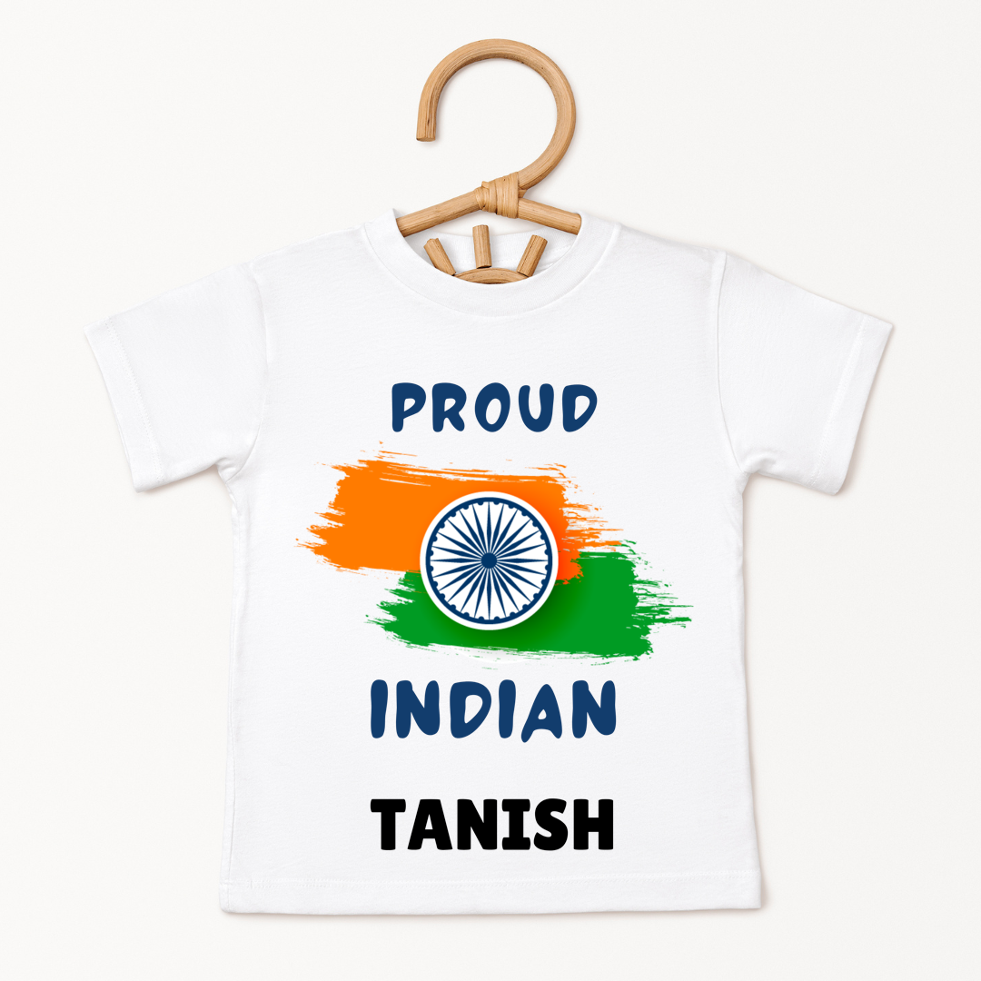 Proud Indian - Customisable Kids Tshirt