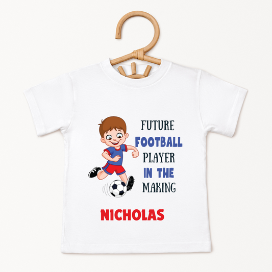 Future Footballer In The Making - Custom Kids Tee