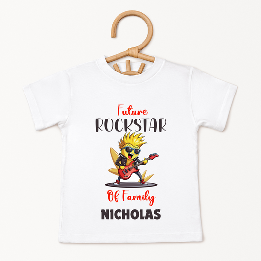 Rockstar Of Family - Custom Kids Tee