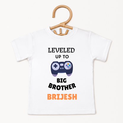 Levelled Upto Big Brother - Custom Kids Tee