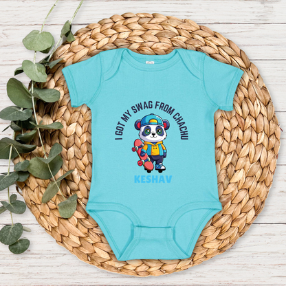 I Got My Swag From My Chachu - Custom Baby Romper