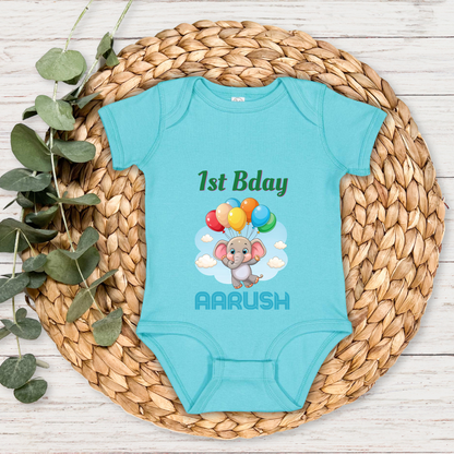 1st Baby Birthday - Custom Baby Romper