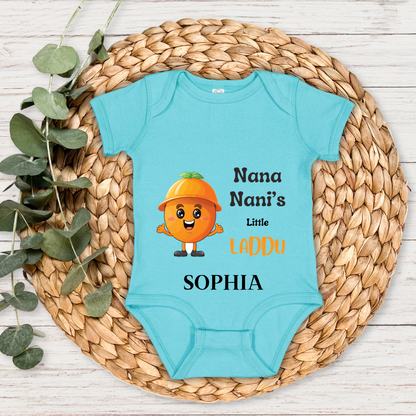 Nana Nani's Little Laddoo - Custom Baby Romper